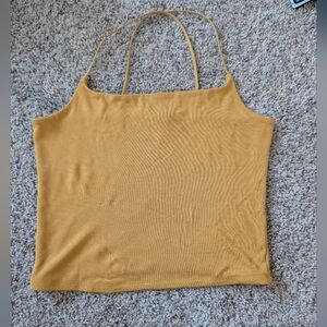 Spaghetti Strap Crop Cross Back